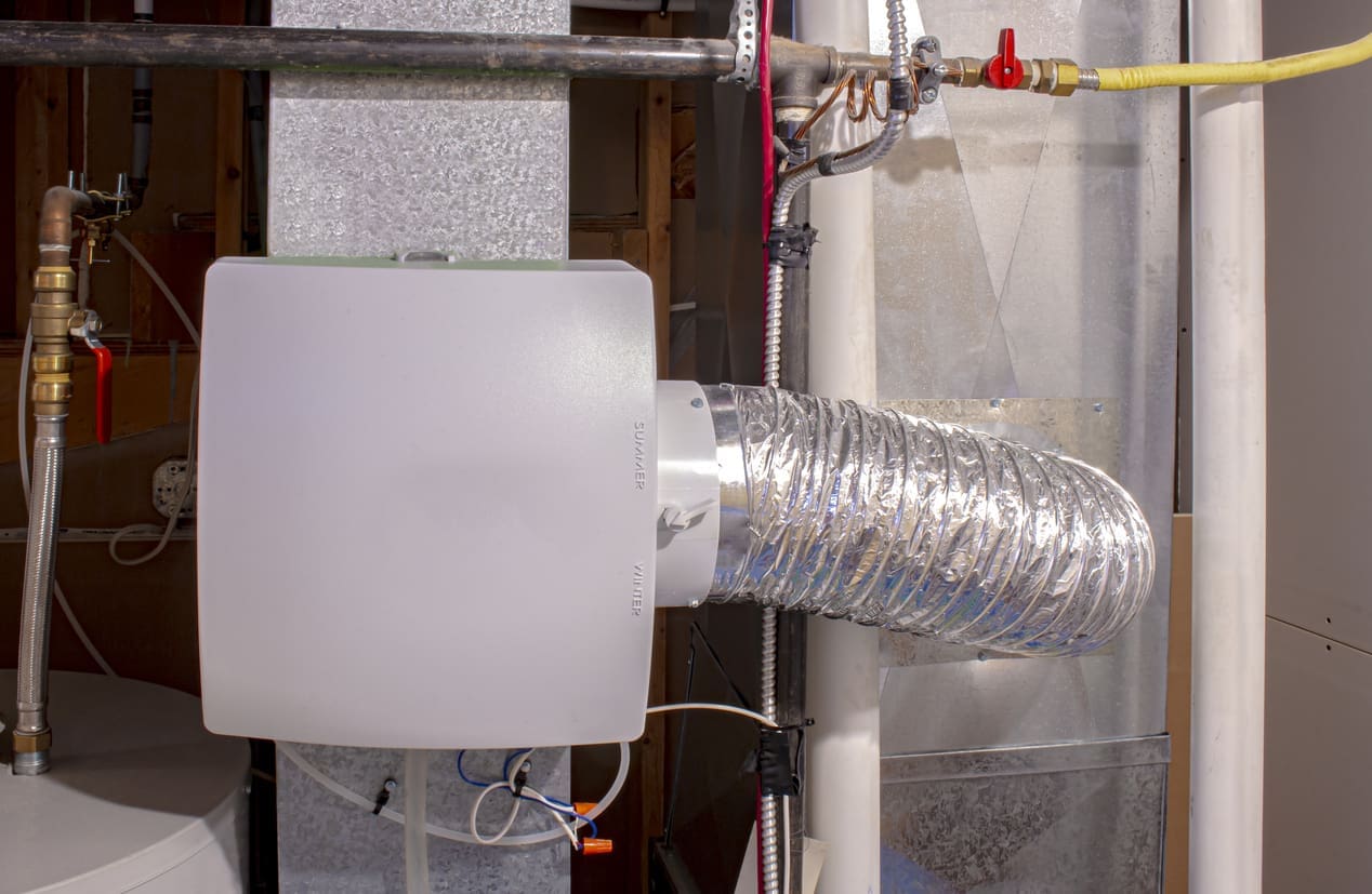 Using a whole-home humidifier in winter makes breathing easier.
