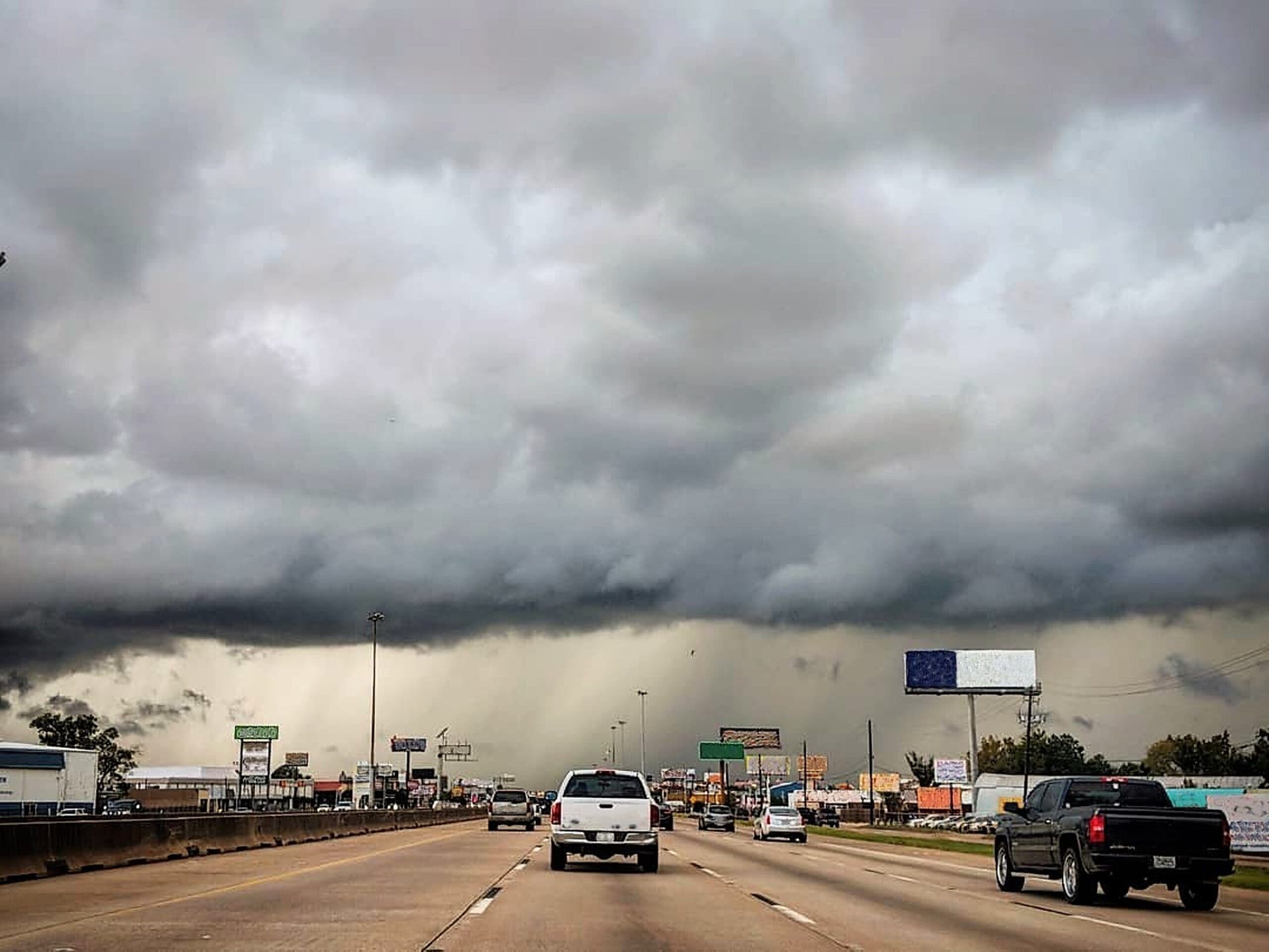 storms in texas over I45